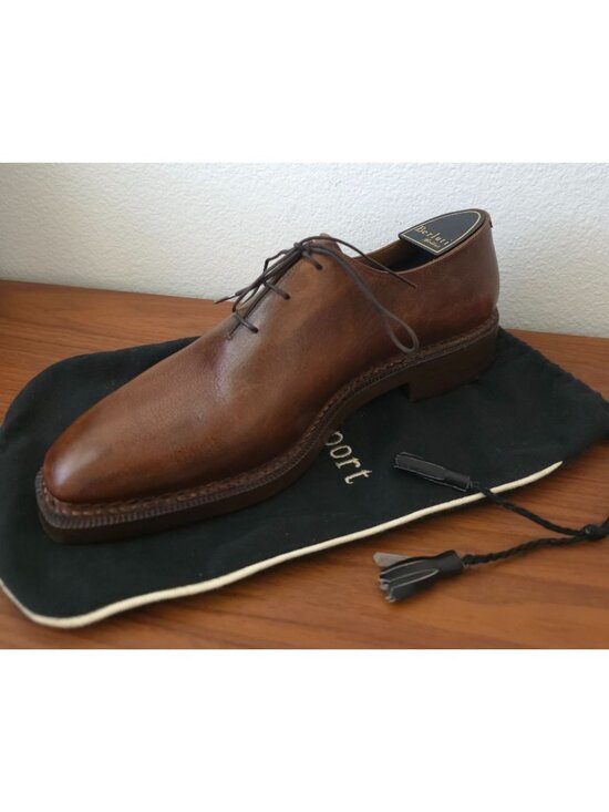 Berluti Other - Berluti Richelieu 349 Olga Norwegian Welt Brown Leather Oxford Shoes 7.5 UK